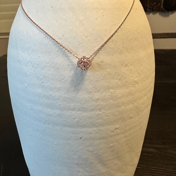 Swarovski Rose Gold and Pink Crystal Necklace - Picture 8 of 10